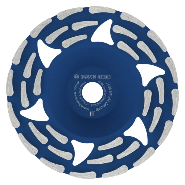 Diamantová brusná hlava na beton, 180mm, segment 5mm Bosch Professional 2608615284