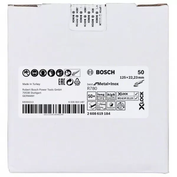 Fíbrový kotouč Best for Inox and Metal 125mm Bosch X-LOCK 2608619184