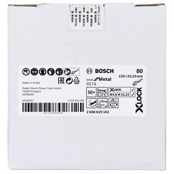 Fíbrový kotouč Best for Metal 125mm Bosch X-LOCK 2608619162
