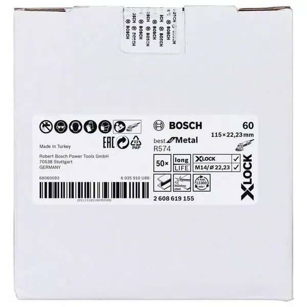Fíbrový kotouč Best for Metal 115mm Bosch X-LOCK 2608619155