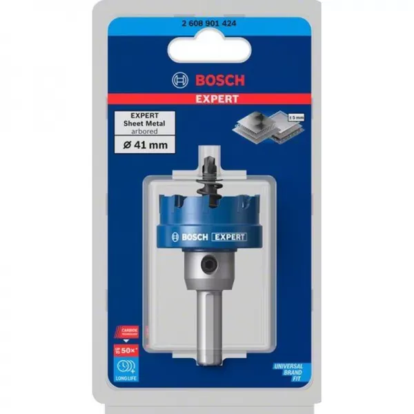 Děrovka s adaptérem EXPERT Sheet Metal 41 × 5 mm 2608901997