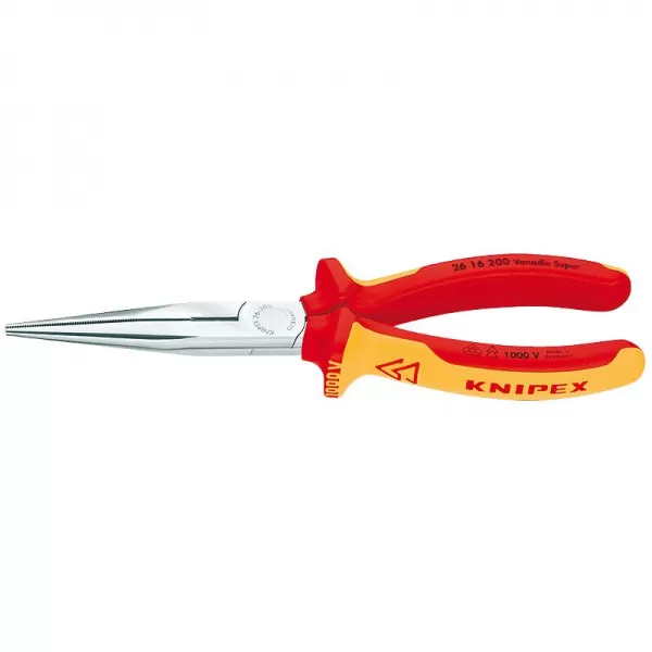 Půlkulaté kleště s břity (úzké ploché) Knipex 26 16 200