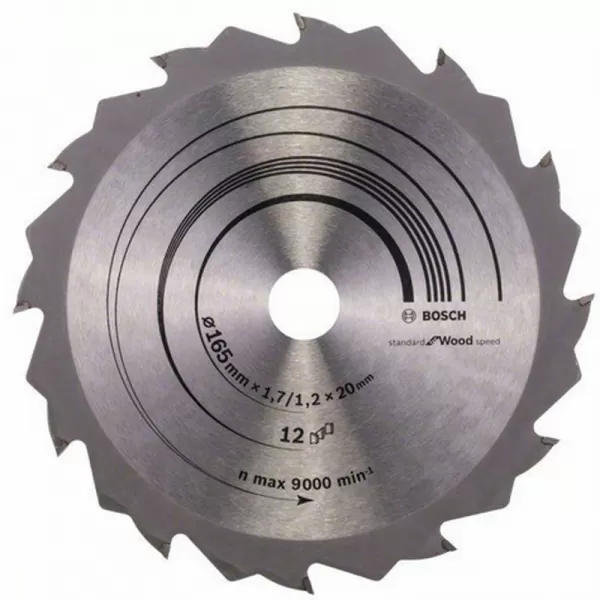 Pílový kotúč Speedline Wood 165 x 20/16 x 1,2 mm, 12 Bosch 2608642600