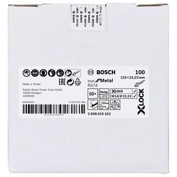Fíbrový kotouč Best for Metal 125mm Bosch X-LOCK 2608619163