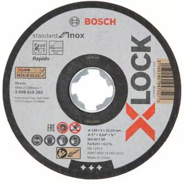 Řezný kotouč na kov Standard for Inox 125mm Bosch X-LOCK 2608619262