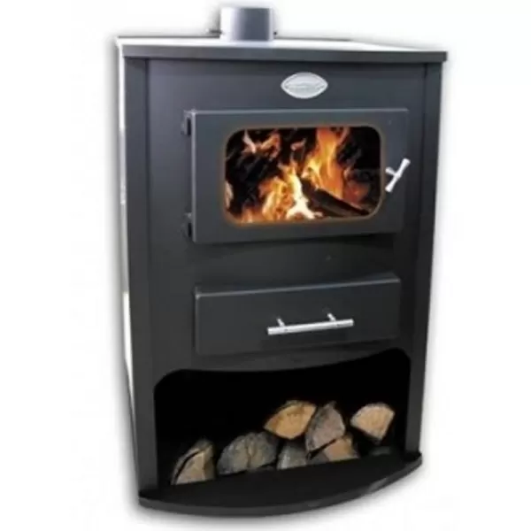Krbová kamna s výměníkem ZVEZDA MAXI VR 16, černá