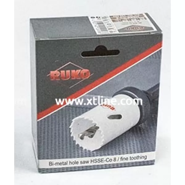 Bimetalová vykružovací korunka HSS CO 98mm jemný zub RUKO RU126098
