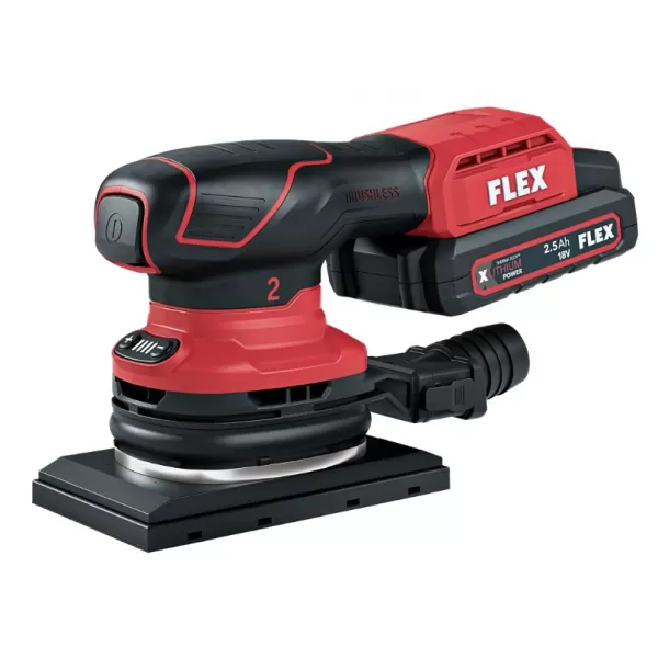 Aku vibrační bruska s regulací otáček 18V/bez aku OSE 2-80 18-EC Flex 532085