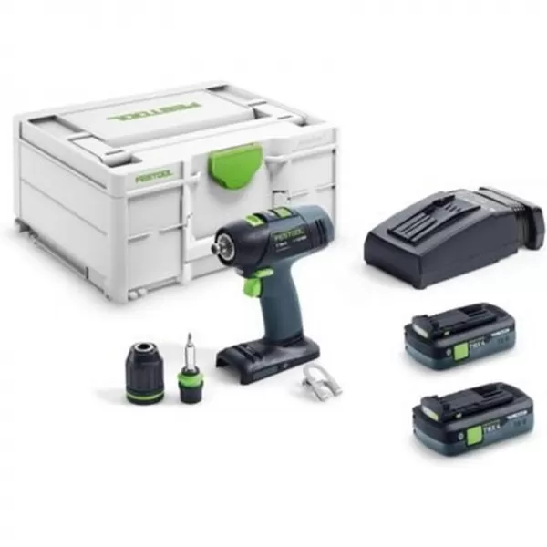 Aku vrtací šroubovák 18V 1x4,0Ah T 18+3 TBX 4,0 I-Plus Festool 579370