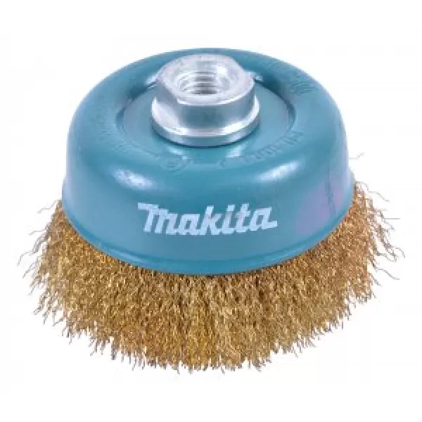 Miskovitý kartáč z mosazného drátu,vlnitý drát 0,3mm,90mm Makita D-39780