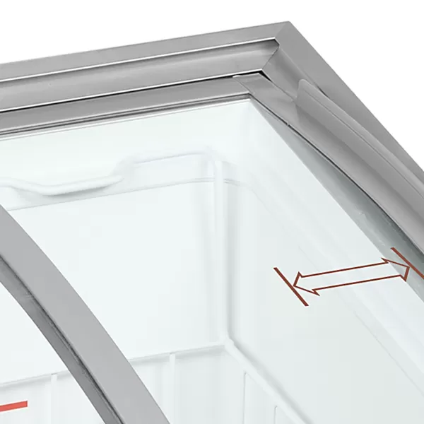 Pultová mraznička prosklené oblé víko Tefcold IC101SCEB LED