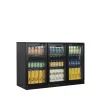 Minibar prosklené křídlové dveře, černá Tefcold BA31H