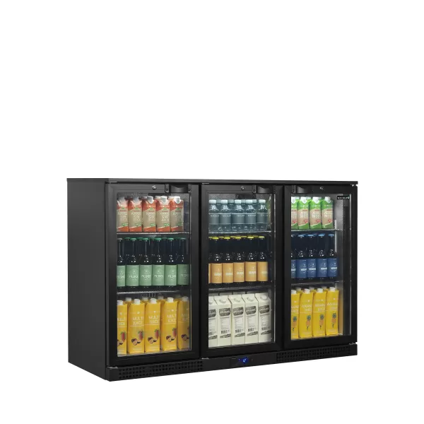 Minibar prosklené křídlové dveře, černá Tefcold BA31H