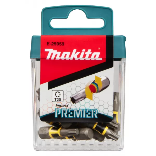 Torzní bit řady Impact Premier (C-form) T20-25mm, 15 ks Makita E-25959