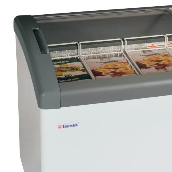 Pultová mraznička, posuv. oblé víko Elcold Focus 171 GREY