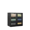 Minibar prosklené křídlové dveře, černá Tefcold BA26H