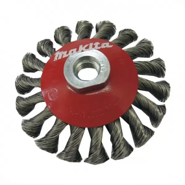 Kuželový kartáč z ocelového drátu-splétaný drát 100mm Makita P-04494