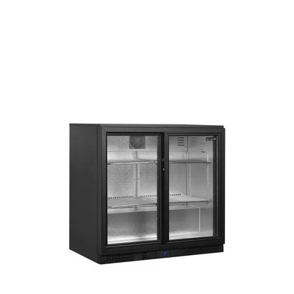 Minibar prosklené posuvné dveře, černá Tefcold BA26S