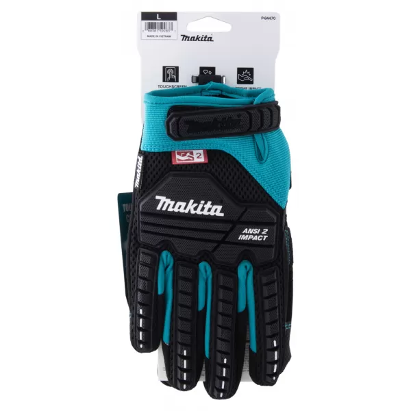 Rukavice pracovní antivibrační, impact, velikost L/9 Makita P-84470