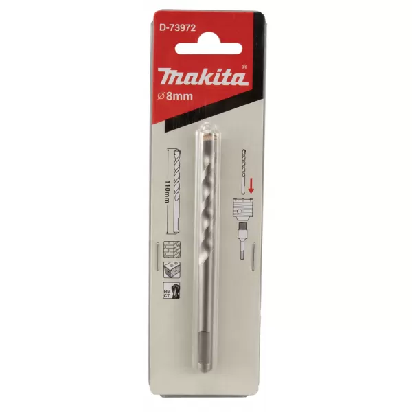 Vrták středící 8x110mm do zdiva SDS-Plus Makita D-73972
