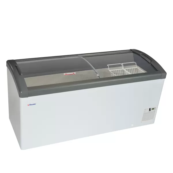 Pultová mraznička, posuv. oblé víko Elcold Focus 171 GREY