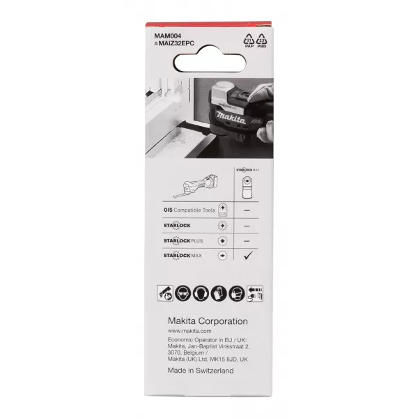 Ponorný list STARLOCK-MAX 32x80mm HCS 5 ks MAM004 Makita B-66438-5
