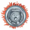 Miskovitý kartáč z nylonu,hrubý,válcová stopka,50mm Makita D-45509