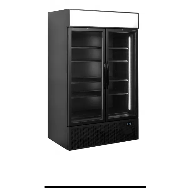 Malá prosklená chladicí skříň Tefcold FSC1200H BLACK