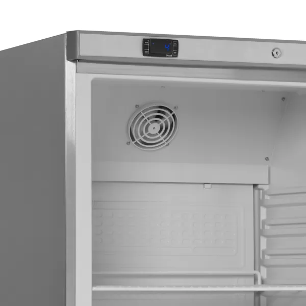 Chladicí skříň prosklené dveře, nerez opláštění Tefcold UR 400 SG