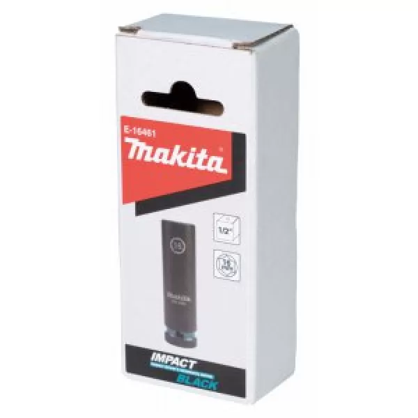 Klíč nástrčný prodloužený 1/2", čtyřhran, IMPACT BLACK, 16mm Makita E-16461