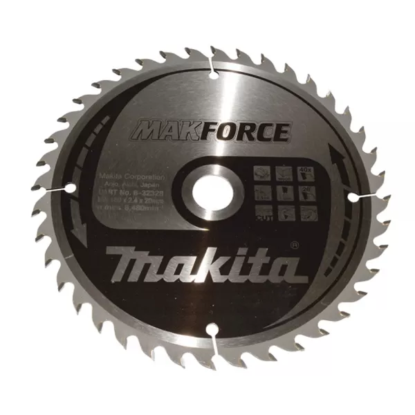 Kotouč pilový dřevo MAKFORCE 180x2.4x20mm 40Z Makita B-32328