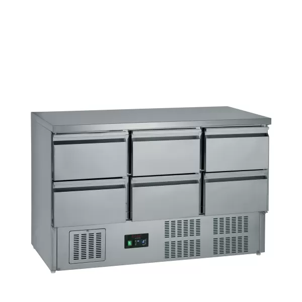 Saladeta 6 zásuvek nerez G-line by tefcold GS365ST/6 Drawers