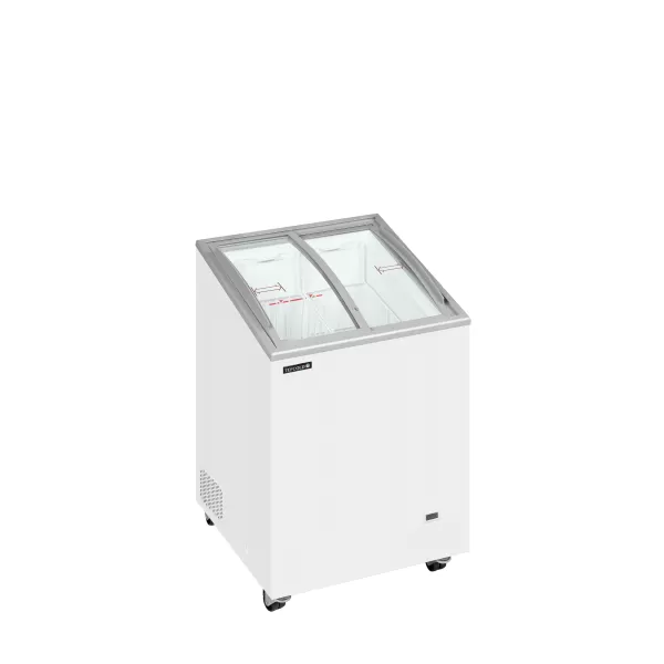 Pultová mraznička prosklené oblé víko Tefcold IC101SCEB LED