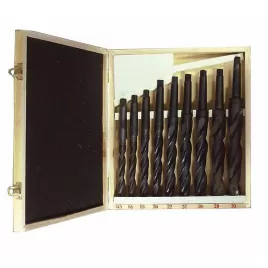 Vrtáky HSS s kuželovou stopkou MK3 9ks OPTIMUM 3051003