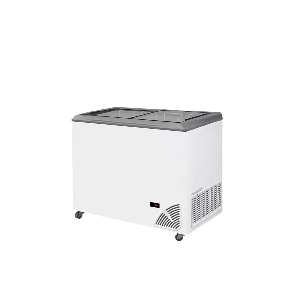 Pultová mraznička prosklené rovné víko Byfal ARO 301/2 Grey Edge