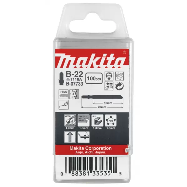 Pilový list B-22 100ks kov Makita B-07733