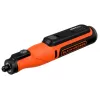 Přímá bruska 7,2V a příslušenství brusných dílů 53 ks, v kufru Black&Decker BCRT8IK