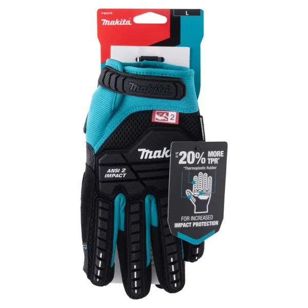 Rukavice pracovní antivibrační, impact, velikost L/9 Makita P-84470