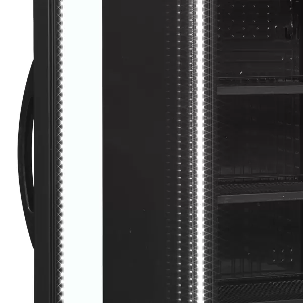 Chladicí skříň prosklené levé dveře Tefcold CEV 425 BLACK L/H