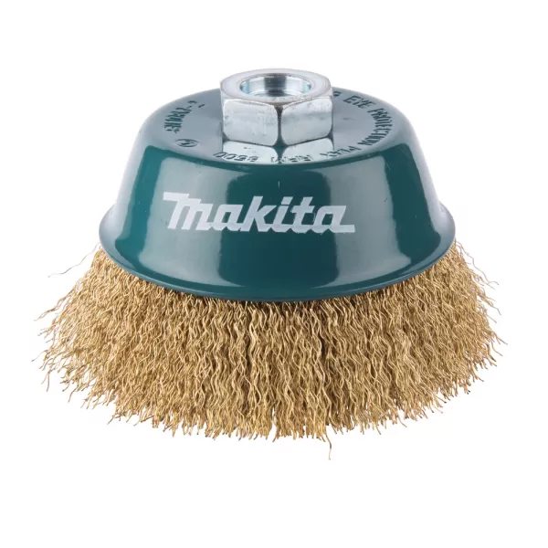 Miskovitý kartáč z mosazného drátu,vlnitý drát 0,3mm,100mm Makita D-39805