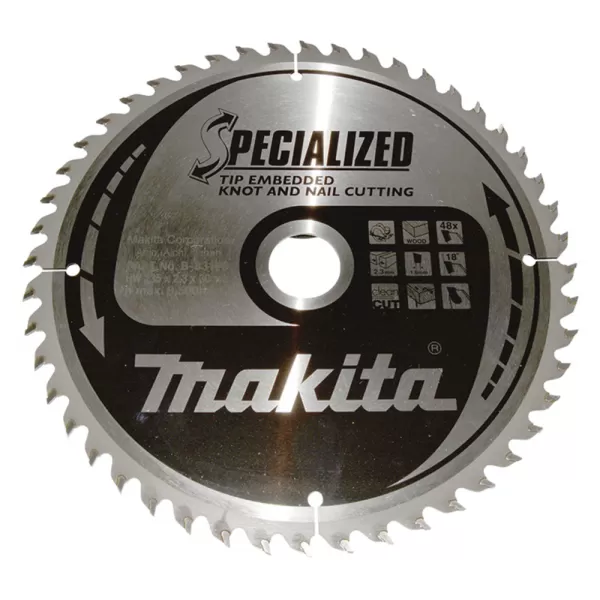 Kotouč pilový dřevo SPECIALIZED se zapuštěnými zuby 235x2.3x30mm 48Z Makita B-33196