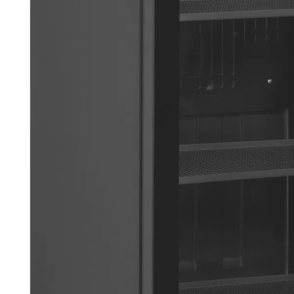 Chladicí skříň prosklené dveře, černá Tefcold SCU 1425 frameless