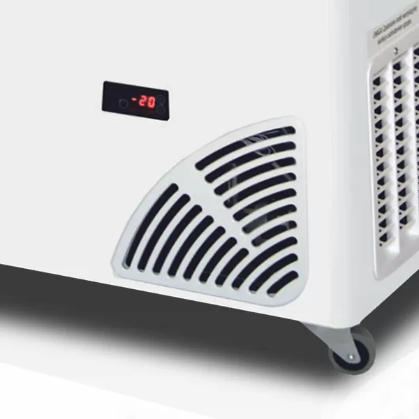 Pultová mraznička prosklené oblé víko Byfal ARO 306/2 Grey Edge