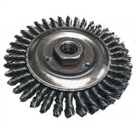 Kotoučový kartáč z ocelového drátu,splétaný drát 0,5mm,100mm Makita D-29555