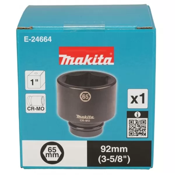 Klíč nástrčný 1", čtyřhran, 65x92 mm Makita E-24664