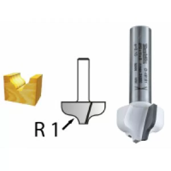 Profilová fréza s ložiskem stopka 8 mm,38,1x16x59 mm Makita D-48789