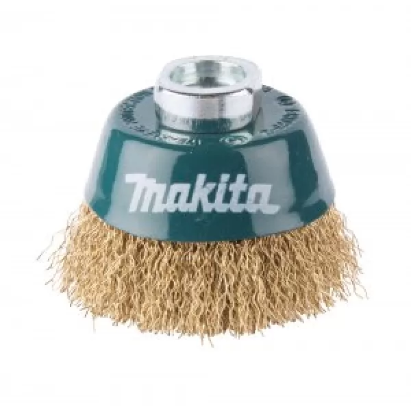 Miskovitý kartáč z mosazného drátu,vlnitý drát 0,3mm,60mm Makita D-39746