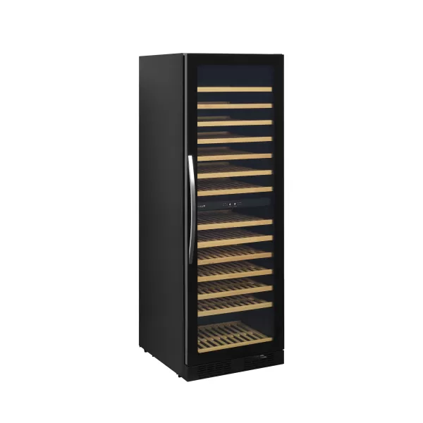 Černá duální bezrámová vinotéka Tefcold TFW400-2F