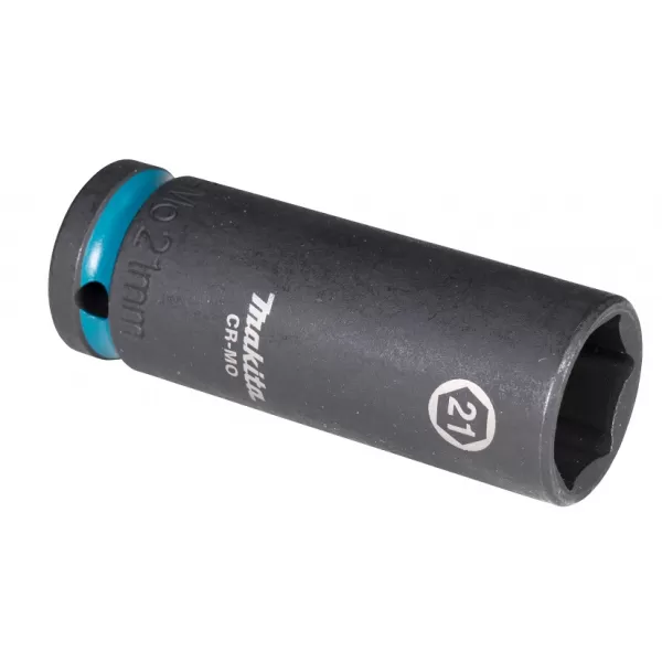 Klíč nástrčný prodloužený 1/2", čtyřhran, IMPACT BLACK, 21mm Makita E-16508