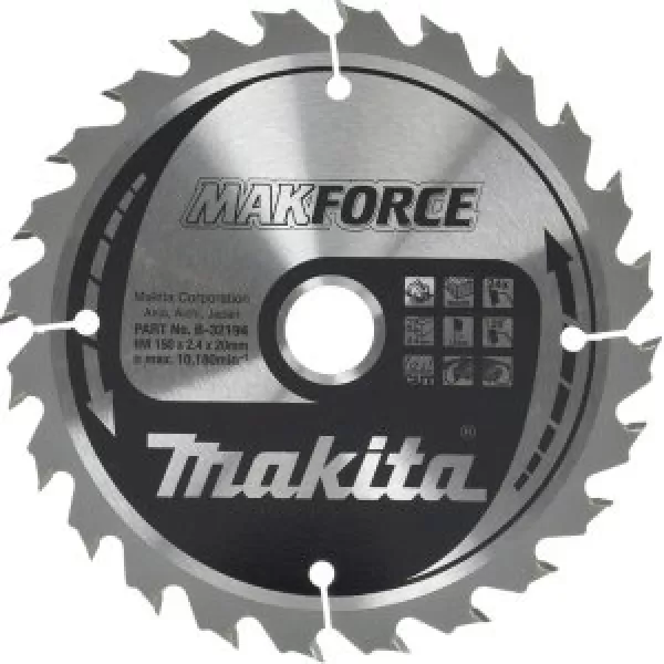 Kotouč pilový dřevo MAKFORCE 150x2.4x20mm 24Z Makita B-32194